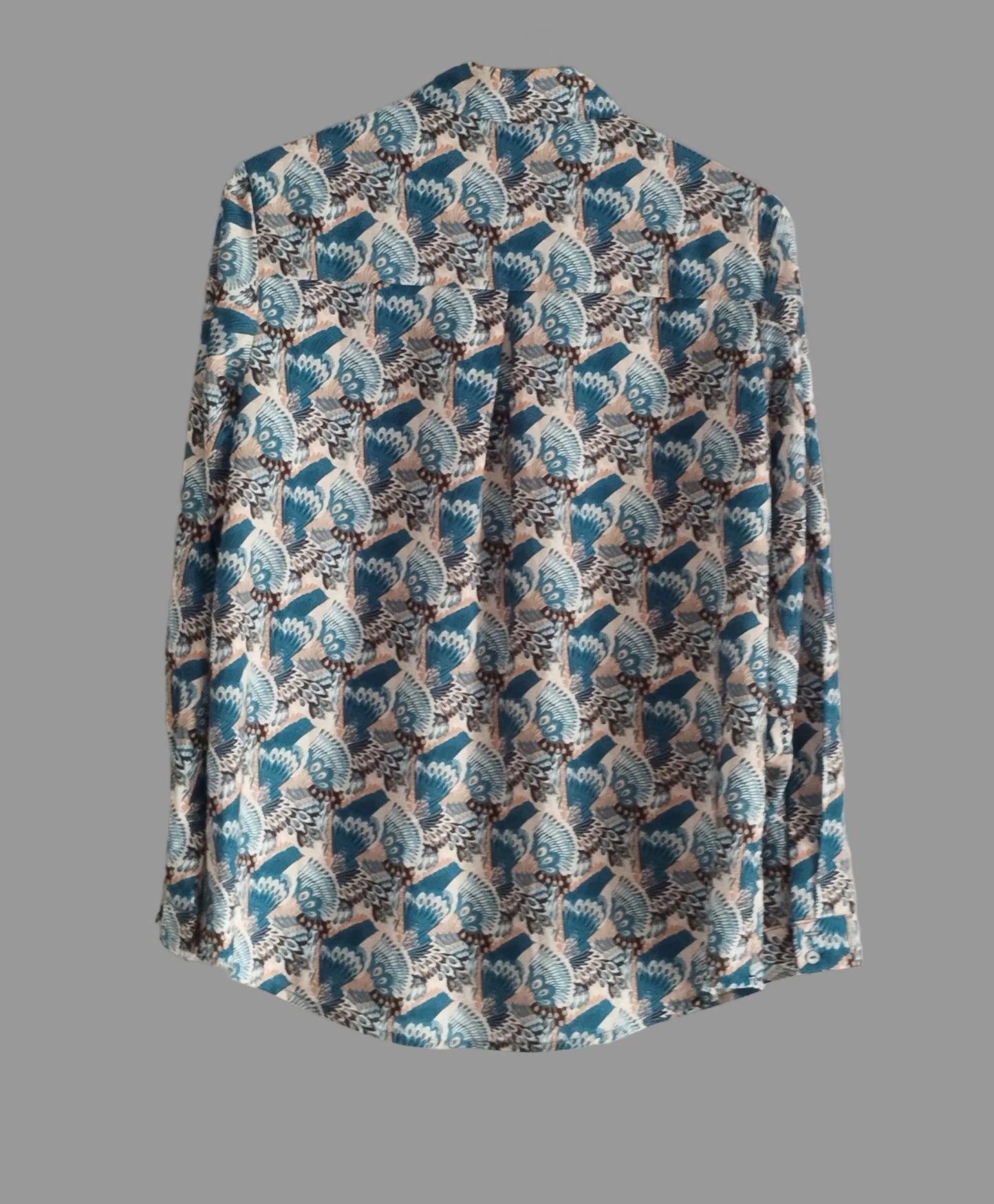 Réf 0055 - Seconde main - Chemise bleu fleurie It Hippie taille L