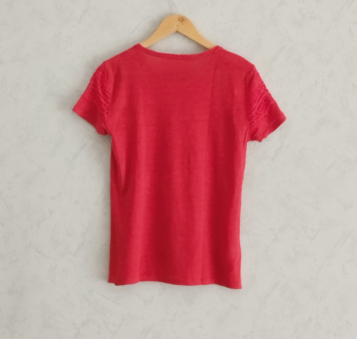 Réf 0064 - Seconde main - Top rouge manches courtes Promod taille M