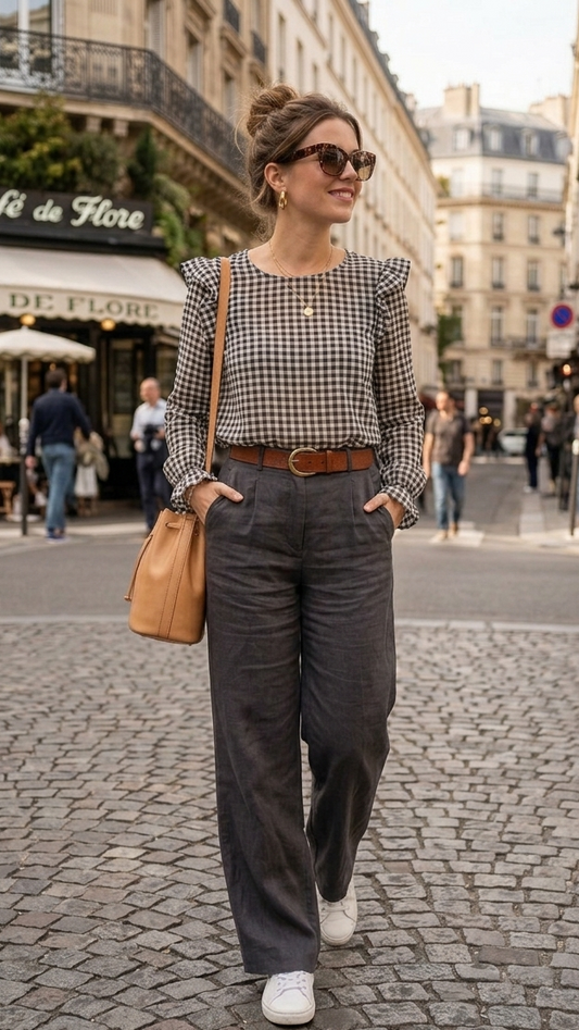 Réf 0052 - Seconde main - Blouse manches longues Cerise Blue Taille M