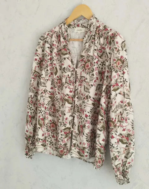 Réf 0077 - Seconde Main - Chemise fleurie Charlior taille S