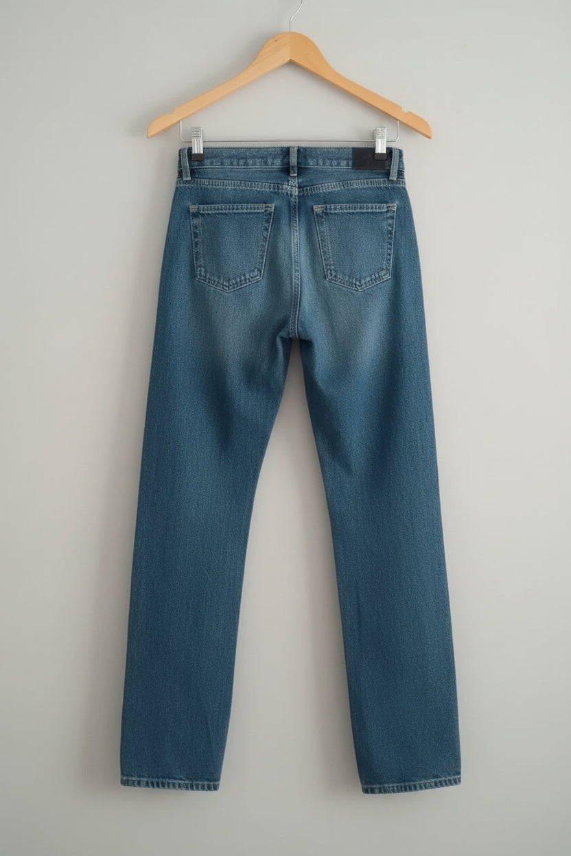 Réf 0066 - Seconde main - Jeans bleu foncé droit Bershka taille 32