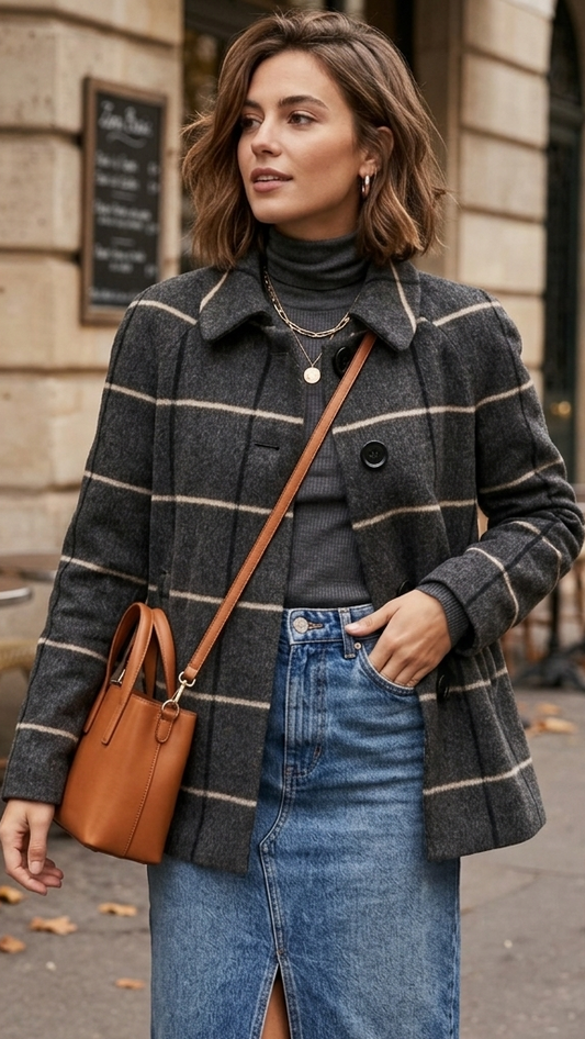 Réf 0053 - Seconde main - Veste 26% laine ZARA taille S