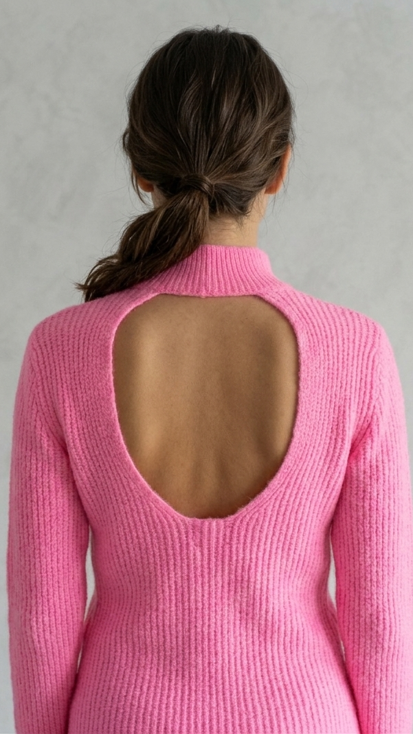 Réf 0050 - Seconde main - Pull dos nu fushia ASOS taille 36