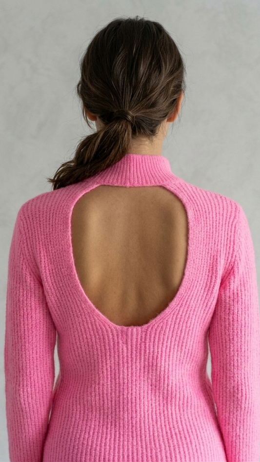 Réf 0050 - Seconde main - Pull dos nu fushia ASOS taille 36