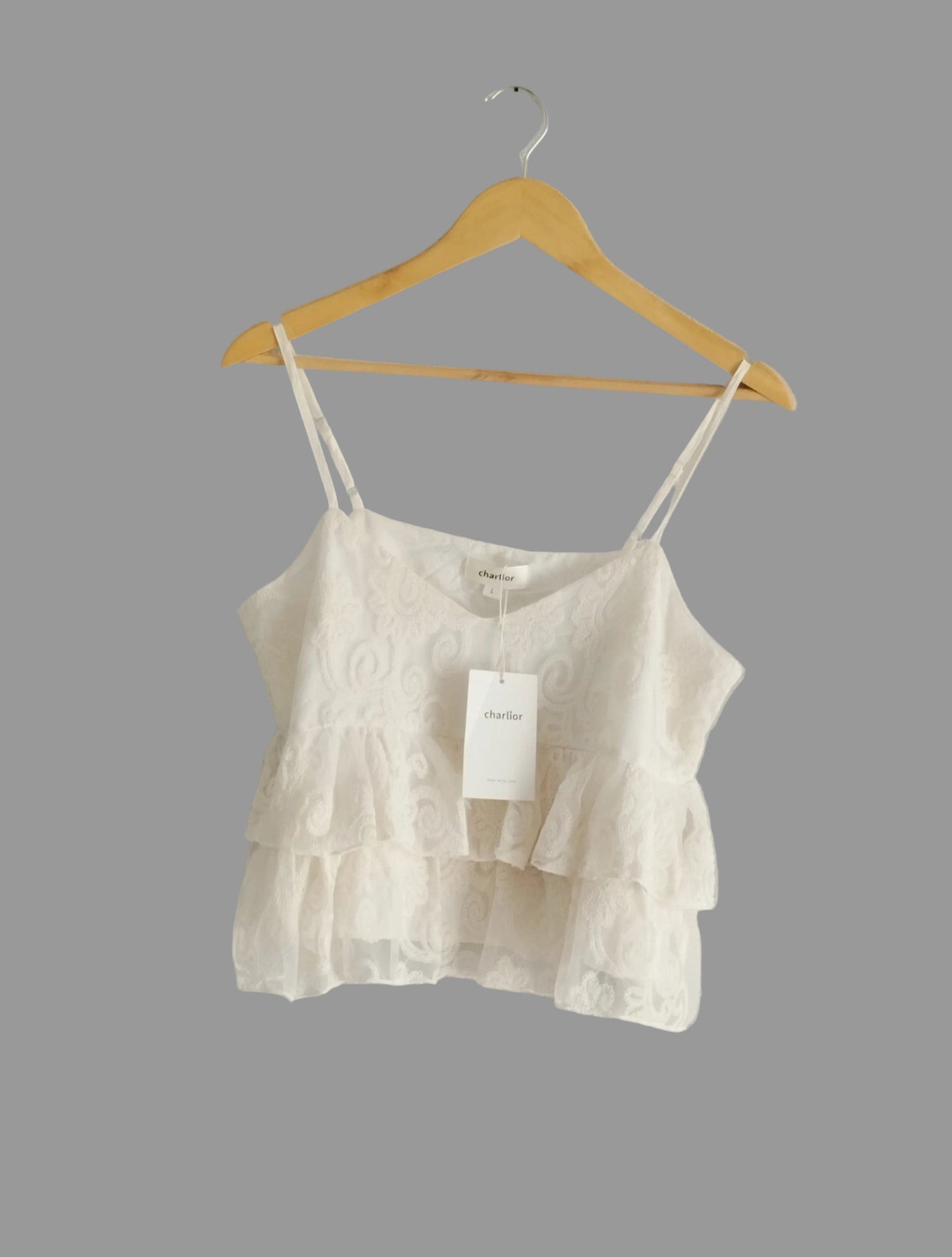Réf 0050 - Neuf avec étiquette - Top beige Charlior Taille L