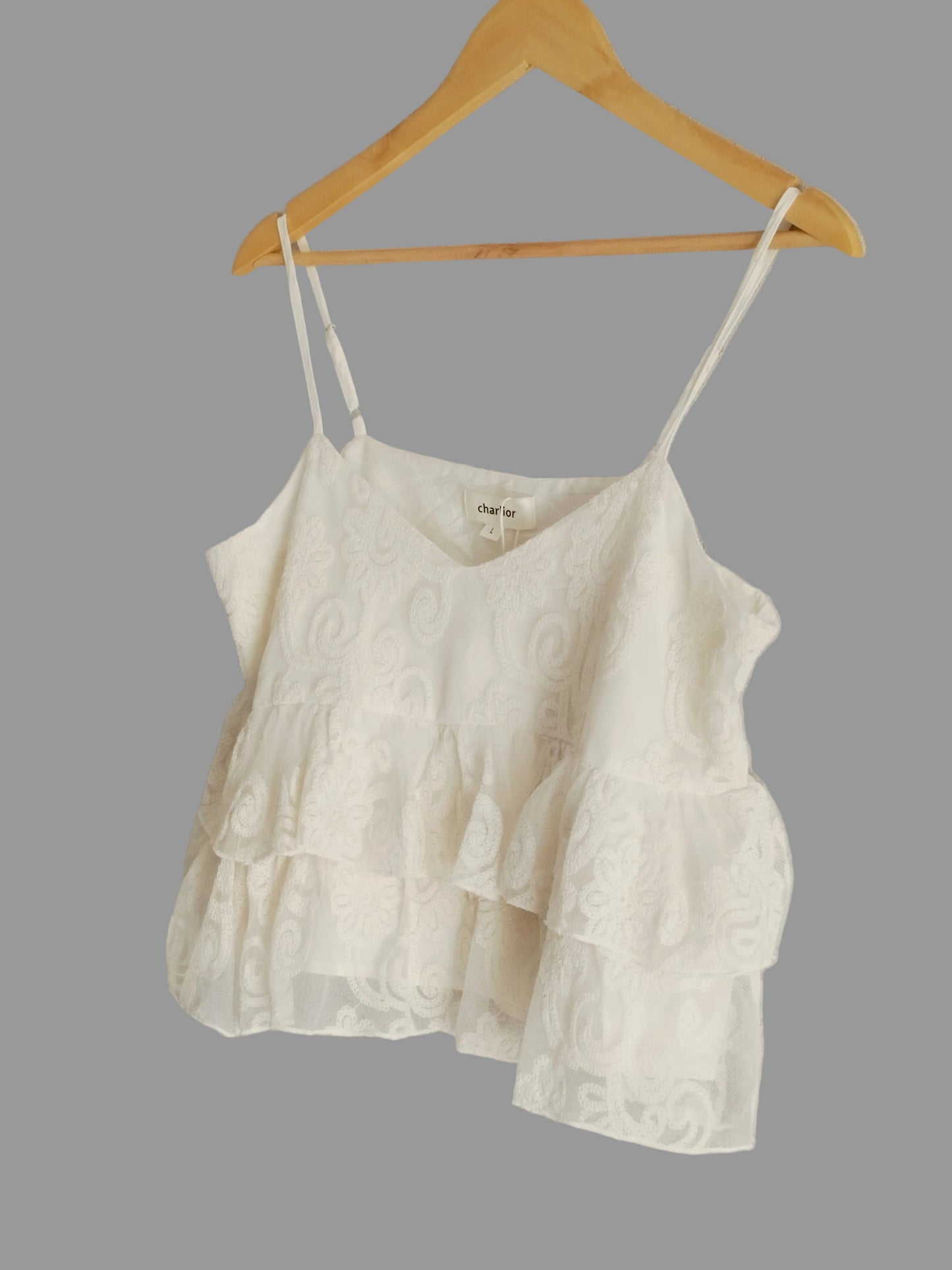 Réf 0050 - Neuf avec étiquette - Top beige Charlior Taille L
