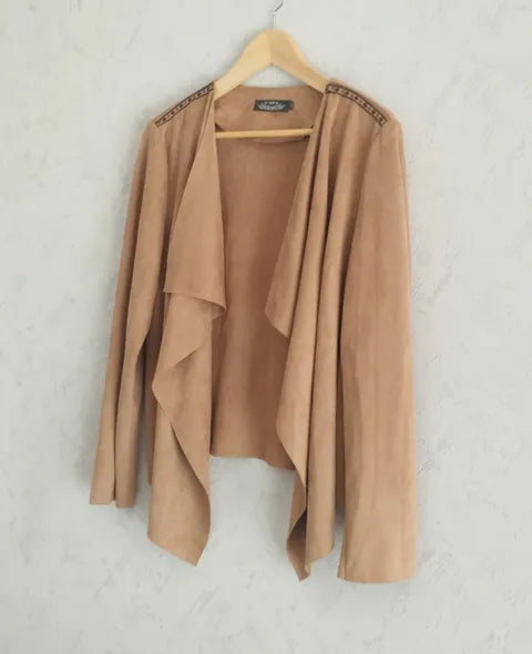 Réf 0094 - Seconde main - Veste beige aspect daim It Hippie taille L