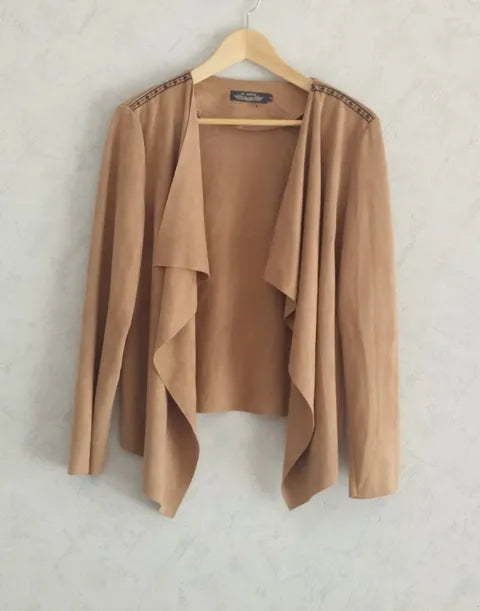 Réf 0094 - Seconde main - Veste beige aspect daim It Hippie taille L