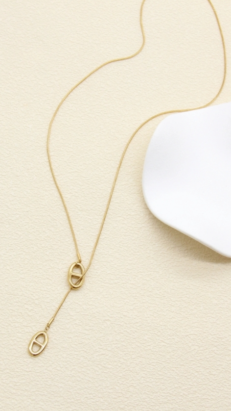 Collier Aitana boucle marine réf 0044