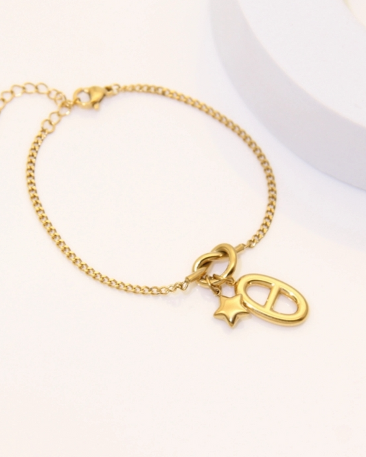 Bracelet Antia Boucle marine et étoile réf 0046